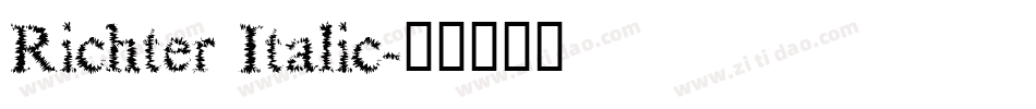 Richter Italic字体转换